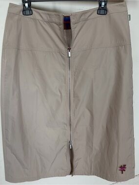 Marc Jacobs Heaven Taupe Zip-Front Skirt